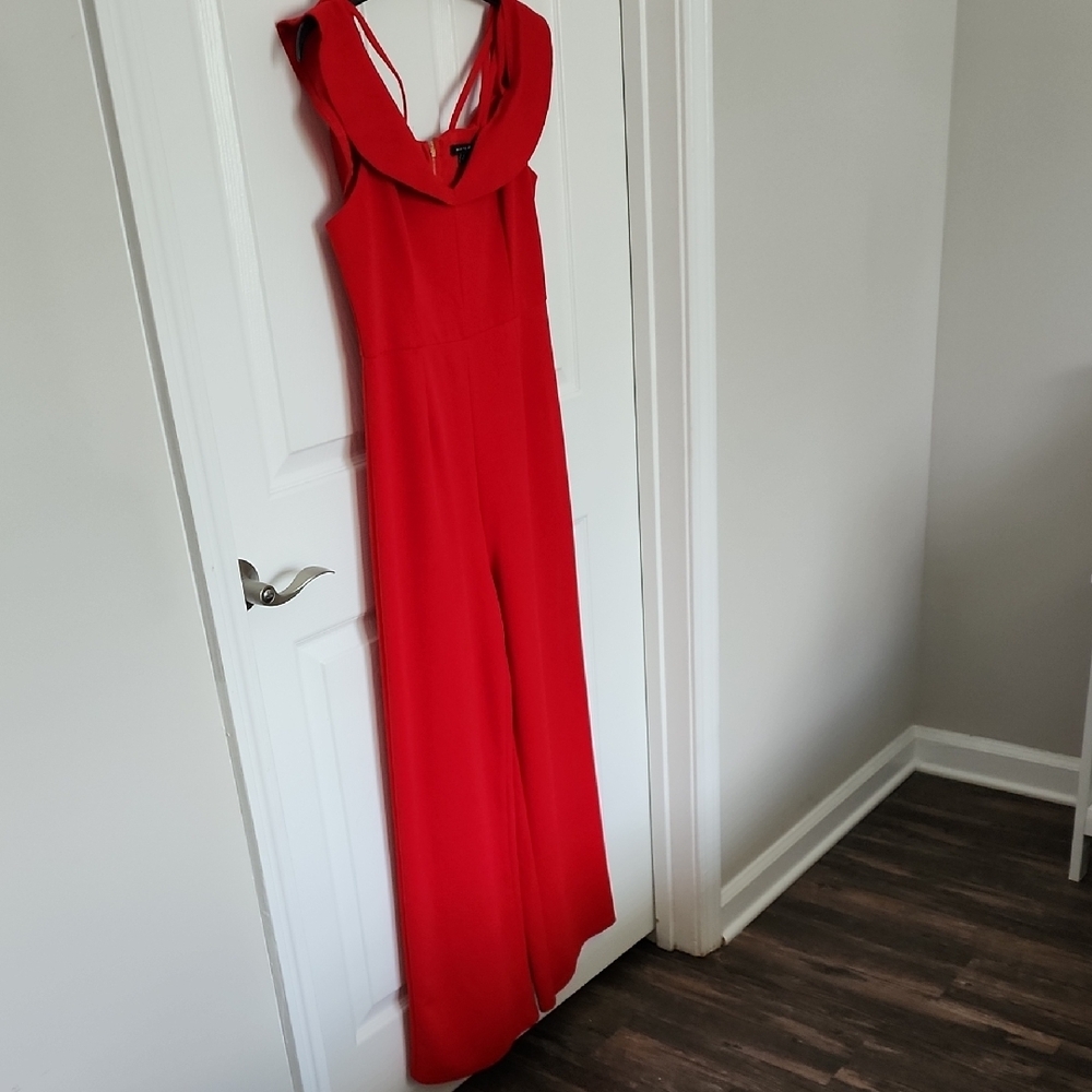 Elegant Red Jumpsuit